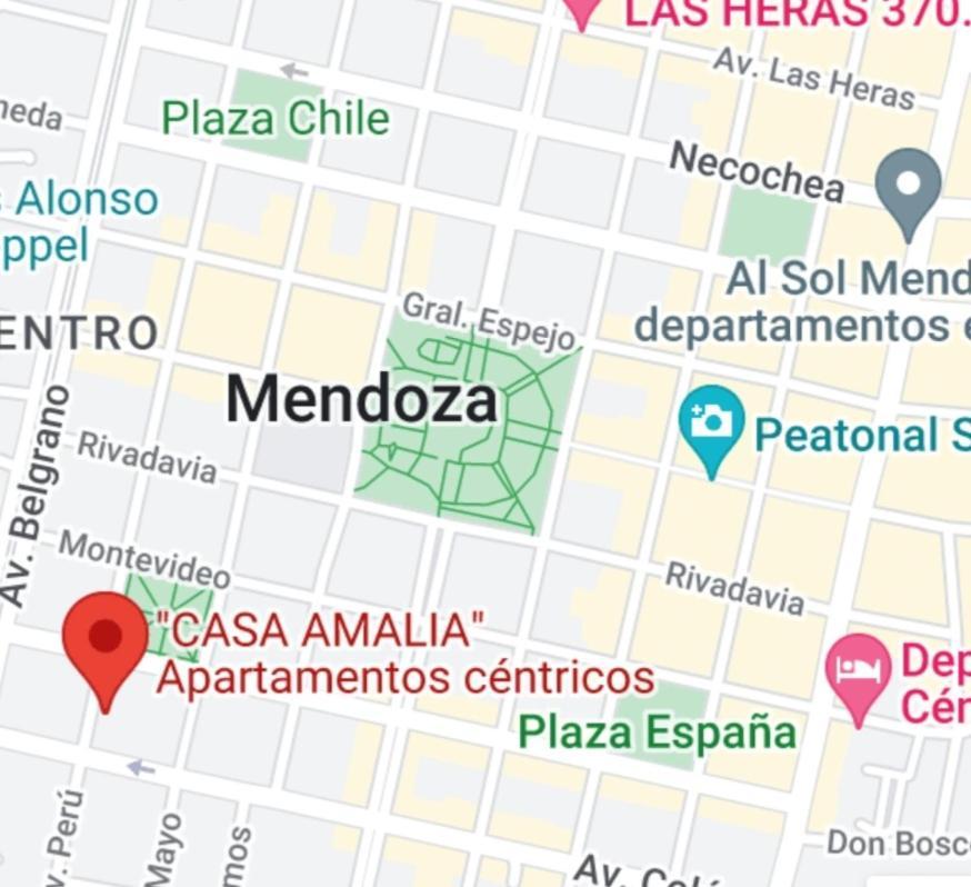 "Casa Amalia Apartamentos" Plaza Italia Y Av Aristides A 50Mts, Lugar Con Jardin Mendoza Dış mekan fotoğraf